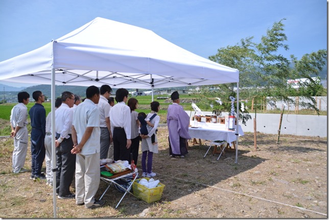 東御市　注文住宅　地鎮祭