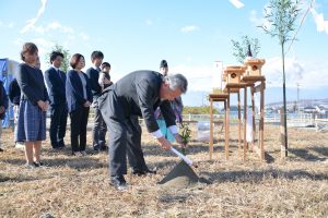 英設計　注文住宅　地鎮祭の様子