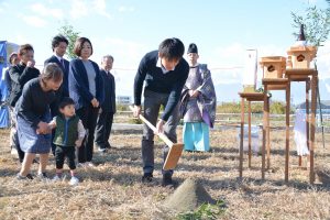 お施主様も地鎮祭で活躍