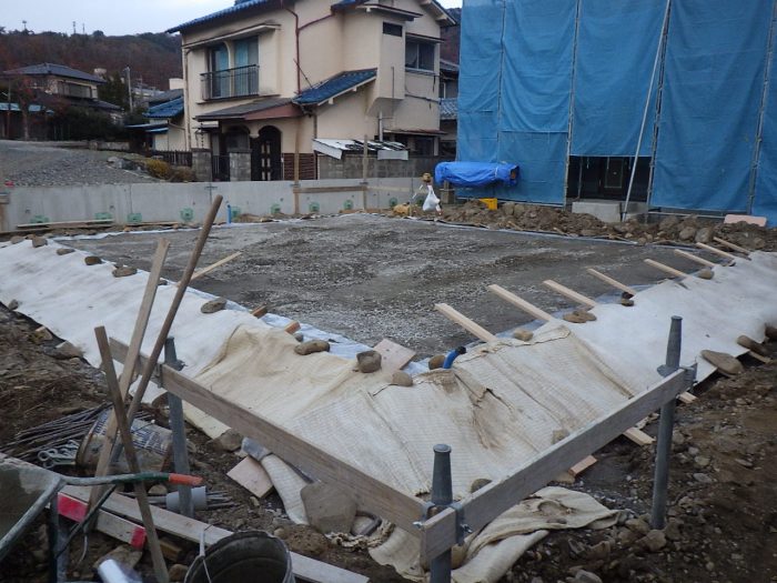 基礎工事掘削の様子写真