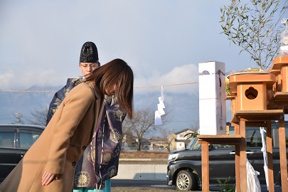 地鎮祭の様子